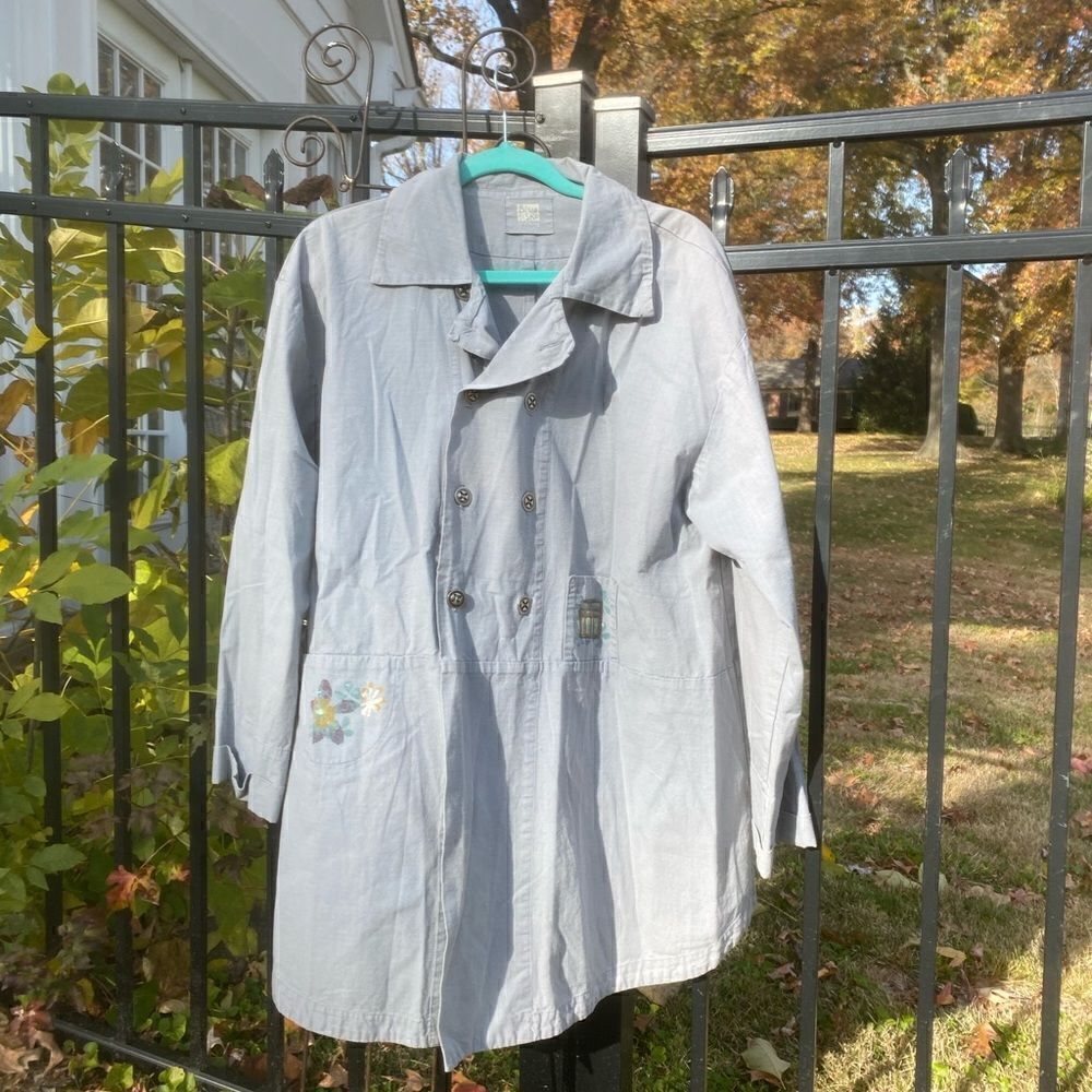 Blue Fish Hand Painted Jacket RARE! - Picture 8 of 10